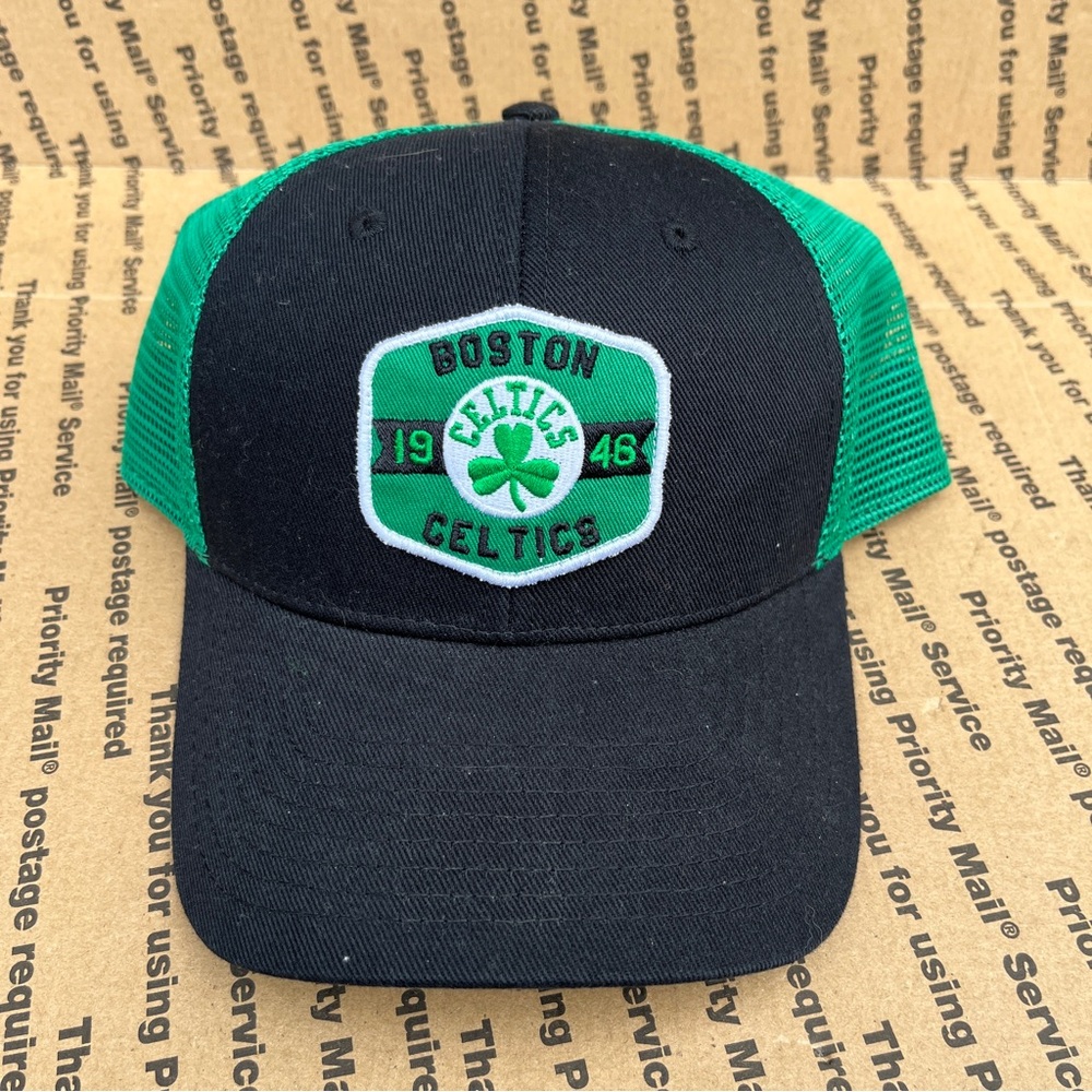 Boston Celtics Hat Mesh Trucker Two Tone NBA Basketball Team Logo Cap New